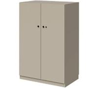 Bisley Pren Cupboard MFC (Melamine Faced Chipboard) Lockable 800 x 500 x 1,210 mm Pebble grey