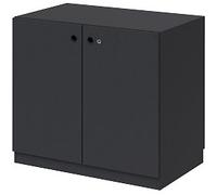 Bisley Pren Cupboard MFC (Melamine Faced Chipboard) Lockable 800 x 500 x 715 mm Carbon Grey