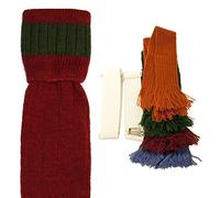 Bisley Shooting socks and garters Cassat with Olive - Size 8-10