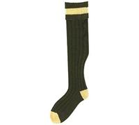 Bisley Shooting socks Olive with Mustard detail stockings - Size 8 to 10