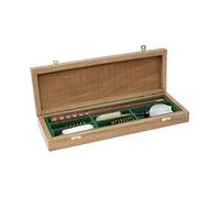 Bisley Shotgun Cleaning Kit in a wooden box for 12 gauge/bore