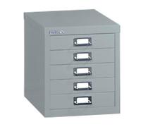 Bisley Steel Desktop Drawer 5 Drawers Not Lockable 279 x 380 x 325 mm Grey