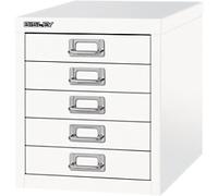 Bisley Steel Desktop Drawer 5 Drawers Not Lockable 279 x 380 x 325 mm White