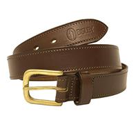 Bisley Stitched Leather Belt - Brown