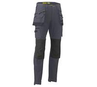 Bisley UKPC6336_BCCG Flex & Move Utility Cargo Trousers with Holster Tool Pockets - Charcoal, 36R