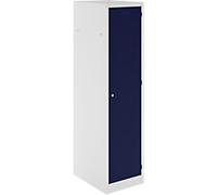 Bisley Workwear Clean & Dirty Steel Locker 1 Doors 1 nest Key lock 600 x 600 x 1,800 mm Light Grey, Oxford Blue