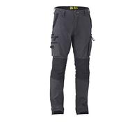 Bisley Workwear UKBPC6333_BCCG Flex & Move Cargo Trousers Stretch Utility Zip with Knee Pockets-Charcoal, 32R