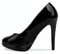 Bismaa Mens Womens Drag Queen Cross Dresser HIGH Heel Round Toe Court Shoes Big Sizes UK 9,10,11,12