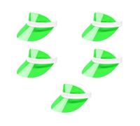 Bismaa Unisex 80s Style Retro Neon Sun Visor - Womens Golf Visor Hat for Sports Fancy Dress UK, Green-5-