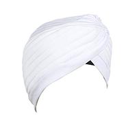 BISMAADH Instant Readymade Turban for Men & Women Head Wrap Lightweight Cap Headwear Sikh Pagri, White, One Size