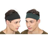 BISMAADH Mens Headband - Running Sweat Head Bands for all Sports- Athletic Sweatbands for Workout,Exercise, Yoga, Cricket, Football - Ultimate Performance Stretch & Moisture Wicking Headband Pack of 1