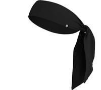 BISMAADH Sweat Polyester Wicking Tie Head Band- Sports, Running, Football, Workout Sweat Head Band for Men-Black