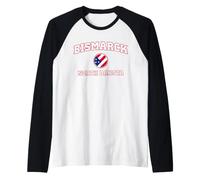 Bismarck North Dakota (ND) Raglan Baseball Tee