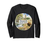 Bismark, ND North Dakota Long Sleeve T-Shirt