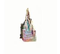 Bismuth Crystal Cluster Specimen - 10PCS Natural Iridescent Bismuth Metal Crystals for Teaching, Collection & Home Decoration, 1.2-1.6 in