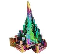 Bismuth Crystal Tower - 250-330g (8.8-11.6oz) Iridescent Rainbow Metal Mineral Specimen - Home Décor, Collection, Education