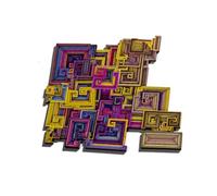 Bismuth Crystal Wood-Art Mind Exercise Challenge - Multicolor - 157 Pieces - 9 in x 9 in