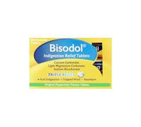 Bisodol Indigestion Relief Tablets, Peppermint, 1 Pack of 60 Tablets