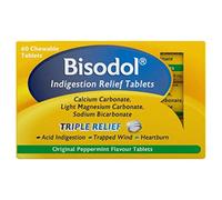 Bisodol Original Peppermint Flavour 60 Chewable Tablets, 60.0 Count