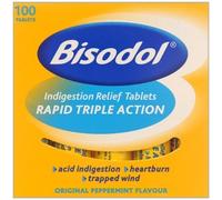 Bisodol Triple Action 100 Indigestion Relief Tablets