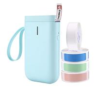 Bisofice D11 Labelling Machines Label Maker Label Printer Wireless BT Sticker Machine with Label Roll Compatible with iOS Android Smartphone for Home Supermarket Store Labeling Barcodes Name