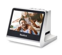 BISOFICE Film and Slide Scanner for 135 Film(36*24mm)/126KPK /110 Film/Super8/ Monochrome/Slide to Digital JPEG Photos Built-in 16GB Memory 5'' LCD Screen Free APP Support Connect with PC Compute TV