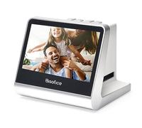 Bisofice Film Scanner, Slide Scanner, Negative Scanner with 5 Inch LCD Screen, Integrated 16GB Memory, Converts 135 Films (36 x 24 mm) / 126KPK / 110 Film / Super8 / Monochrome / Slide to JPEG