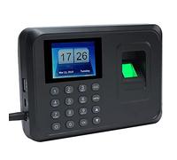 Bisofice Fingerprint Attendance Machine Password Participation Machine Employee Verification in Recorder 2.4 Inch TFT LCD Screen DC 5V Attendance Time Clock