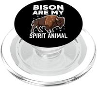 Bison Are My Spirit Animal PopSockets PopGrip for MagSafe