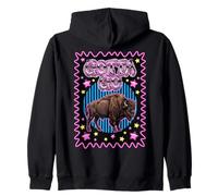 Bison Buffalo Funny Gotta Go Zip Hoodie