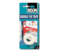 Bison Double Sided Adhesive Tape Fixing Foam Interior 1.5M X 20mm (2 Packs)