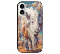 Bison Dreamcatchers Slim Glass Case Protective Classic Cell Phone Basic Cases Compatible with iPhone 16/16 Plus/16 Pro/16 Pro Max/16 E