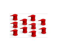 Bison DUSTITE LONG REACH WHEEL NUT INDICATOR COVER CAP RED 33MM x10