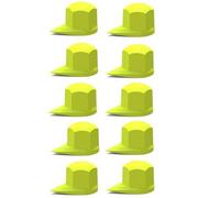 Bison DUSTITE WHEEL NUT INDICATOR COVER CAP YELLOW 33MM x10