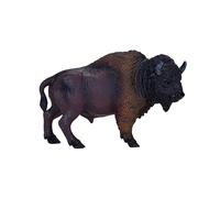 Bison Figure Hand-Painted Multi-colour PVC Model 11x11x7.2cm Educational Diorama