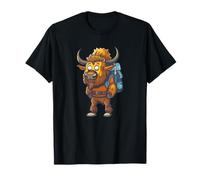 Bison Forest Nature Funny Buffalo Camping T-Shirt