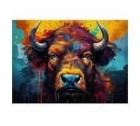 Bison Horn Color Jigsaw Puzzle, 1000 Pcs For Adults