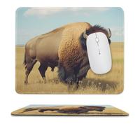 Bison in The Great Plains Mouse Mat 20x24/25x30cm Mousepad