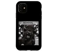 Bison Last Day Of School Summer Break Funny Meme Selfie Case for iPhone 11