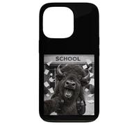 Bison Last Day Of School Summer Break Funny Meme Selfie Case for iPhone 13 Pro