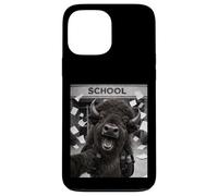 Bison Last Day Of School Summer Break Funny Meme Selfie Case for iPhone 13 Pro Max
