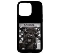 Bison Last Day Of School Summer Break Funny Meme Selfie Case for iPhone 15 Pro Max
