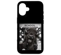 Bison Last Day Of School Summer Break Funny Meme Selfie Case for iPhone 16