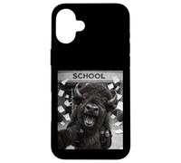 Bison Last Day Of School Summer Break Funny Meme Selfie Case for iPhone 16 Plus