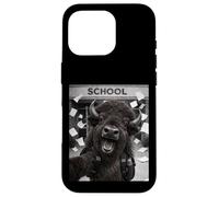 Bison Last Day Of School Summer Break Funny Meme Selfie Case for iPhone 16 Pro