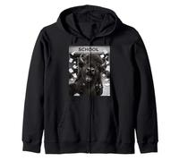 Bison Last Day Of School Summer Break Funny Meme Selfie Zip Hoodie