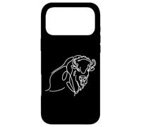 Bison Line Art Wildlife Buffalo Drawing Design Case for iPhone 17 Pro Max