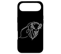 Bison Line Art Wildlife Buffalo Drawing Design Case for iPhone Air