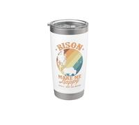 Bison Make My Happy Environment Animal Stainless Steel Insulated Tumbler