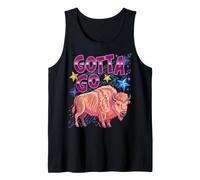 Bison Meme Cute Western Summer Funny Gotta Go Buffalo Tank Top
